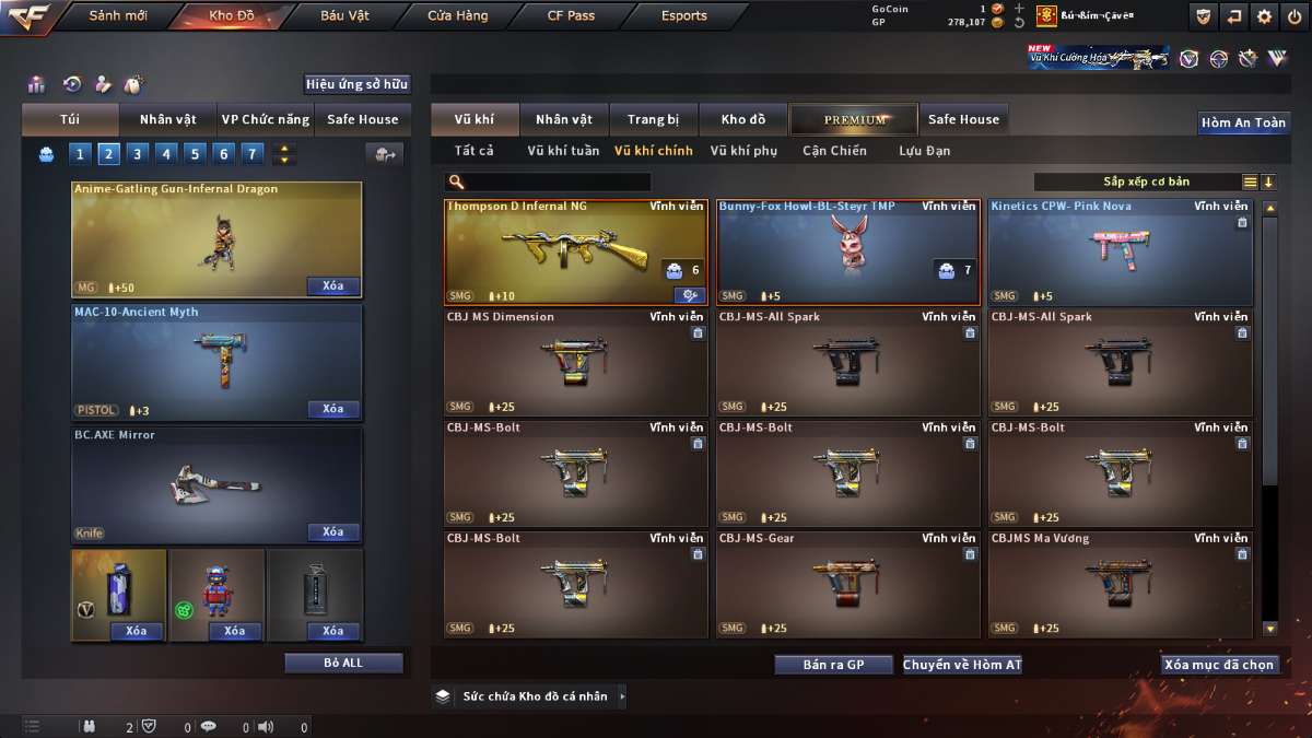 shop acc cf uy tin gia re
